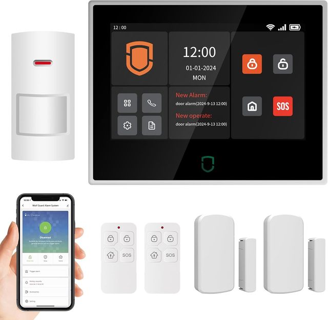 7-Inch Full IPS Touch Screen WIFI Tuya Smart Home Wireless Security Alarm System 4G Wifi Big Display Smart Home System