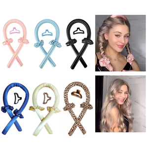 Bigoudis sans chaleur en soie de mûrier, très vendus, ensemble de bigoudis sans chaleur pour la maison, ruban de curling en soie sans chaleur, <span class=keywords><strong>rouleaux</strong></span> à cheveux - Product Image 6