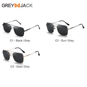 Gafas de Sol para Hombre Greyjack, Montura Completa, Lentes TAC con Protección UV400, Visión Nocturna, Polarizadas, para Conducir, Montura Dorada y Negra - Product Image 2