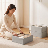 Organisateur multifonctionnel pour armoire de chambre : Boîte de rangement pour lingerie, sous-vêtements, cravates, chaussettes et soutiens-gorge