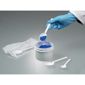 Fournitures de laboratoire à forte demande, cuillères blanches en PS à usage unique, fabriquées en salle blanche, conformes aux normes alimentaires, emballées individuellement, Burkle GmbH 2,5 ml-10 ml - Product Image 2