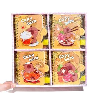 สมุดจดแบบม้วน Capybara <span class=keywords><strong>2</strong></span>ชิ้นขายส่งสมุดจด A7แผ่นกระดาษโน้ตใบหลวมมูลค่าสูงสมุดเครื่อง<span class=keywords><strong>เขียน</strong></span>สำหรับนักเรียนแผ่น<span class=keywords><strong>เขียน</strong></span> - Product Image 5