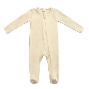 ชุดหมีแขนยาวผ้าฝ้ายแบบรูดซิปสำหรับเด็กแรกเกิดเด็กหัดเดิน - Product Image 3