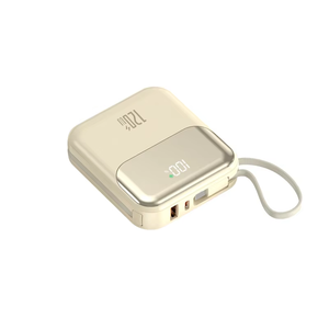 Nuovo Power Bank Portatile da 22.5W con Cavo Integrato, Ricarica Rapida Sicura, Alta Capacità, Batteria Semi-Solid-State Mini, Display LED in PVC - Product Image 1