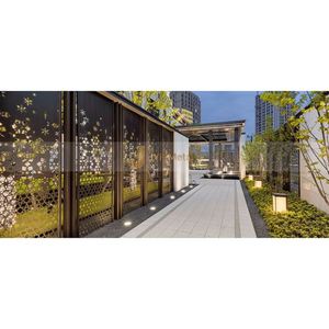 ANN1167 Custom Printed Modern Coated Stainless Steel <b>Decorative</b> <b>Screen</b> Partition Durable Frame Structure Offering - Product Image 5