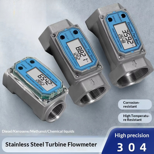 Kleine roestvrijstalen vloeistof-elektronische turbine flowmeter voor <span class=keywords><strong>water</strong></span>, brandstof, diesel, benzine - Product Image 4