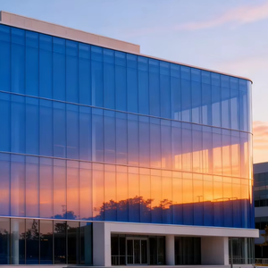 무료 샘플 블루 건축용 창문 필름 0.09mm - 90% 열 차단 83% 광 투과율 99% 자외선 차단 필름 - Product Image 2