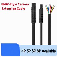 Cable Adaptador Macho-Hembra de Cobre y Nylon de 4 Pines TT M12, Personalizable OEM/ODM, Conectores Impermeables para Vehículos Eléctricos con LED