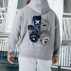 เสื้อฮู้ดผู้ชายแบบกำหนดเองได้ รุ่น Essential Black Tech Fleece ผ้าคอตตอนผสมพรีเมียม ให้ความอบอุ่น สวมใส่สบาย เหมาะสำหรับฤดูหนาว - Product Image 3