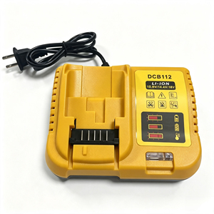 <span class=keywords><strong>Chargeur</strong></span> de batterie <span class=keywords><strong>DCB112</strong></span> de remplacement pour <span class=keywords><strong>Dewalt</strong></span> 10.8V/14.4V/18V/20V Li-ion avec plusieurs prises - Product Image 1