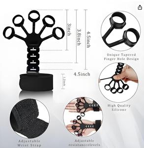 Hot Bán tay có thể điều chỉnh Grips ngón tay Pinch carpal <span class=keywords><strong>Expander</strong></span> cho cổ tay sức mạnh tăng mùa xuân ngón tay Pinch carpal <span class=keywords><strong>Expander</strong></span> - Product Image 4