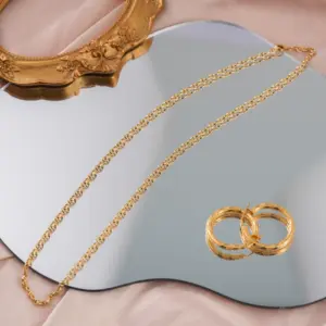 Au750 18k Reines Gold Schwein Nase-Kette saudischer Goldschmuck bestickbar 18k echtes Gold für Männer und Frauen für Hochzeit Party Engagement