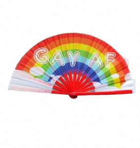 Abanico Plegable de Bambú Grande de 33 cm con Impresión a una Cara, Estilo Tradicional y de Dibujos Animados, Regalo Empresarial, Material de Papel - Product Image 6
