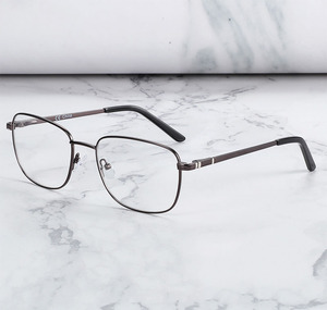 Kính Vuông Bằng Hợp Kim Titan Kính Mắt Công Sở Phong Cách Hàn Quốc Cho Nam Gọng Kính Theo Toa Cận Thị - Product Image 5