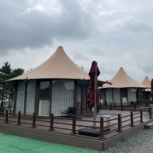 Tente de Glamping pour Hôtel-Resort, 6-8 Personnes, Tissu Oxford, Cadre Galvanisé, Grand Espace, Utilisation pour Événements Extérieurs - Product Image 1