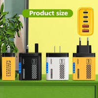 Pengisi Daya USB C PD 240W 5 Port Pengisian Cepat 3.0 Pengisi Daya Ponsel USB Tipe C Adaptor Pengisian Cepat untuk Samsung Xiaomi Huawei