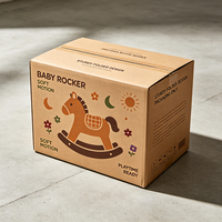 72H Produktion Premium Offset-Gedruckte Wellpappschachtel für Babywippe 72H Blitzversand Robuste Faltbare Bruchsichere Kinderspielzeug-Kartons