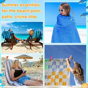 Özel stil plaj havlusu klip toplu taşınabilir plaj sandalyesi klipler plaj sandalyesi havlu klipler - Product Image 5