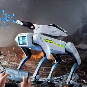 Robot chien télécommandé intelligent STEM AI avec fonction de marche et de tir, commandes vocales, contrôle par application et fonction 'Suivez-moi' - Product Image 2