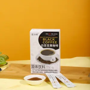 Custom logo Slimming Loss Weight Coffee For Fat Burn Organic Healthy Instant White Kidney Bean black Coffee