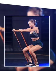 Long robuste élastique <span class=keywords><strong>gritin</strong></span> yoga poignet sport haltérophilie puissance ceinture gym tirer vers le haut bandes de résistance bande rouleau - Product Image 3