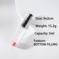 Atomiseur de parfum de voyage de luxe personnalisé, vide, mini 5 ml, rechargeable, à remplissage par le bas, avec pulvérisation fine, ouverture facile, en PVC JX