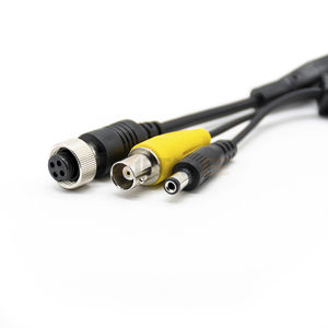 Cable adaptador divisor de alimentación CC GX12 de 4 pines de aviación a BNC macho SMB hembra para cámaras de seguridad CCTV 12V - Product Image 5