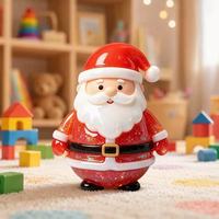 Jouet anti-stress en vinyle souple à rebond lent, motif Père Noël de Noël pour adultes - Emballage coffret cadeau - Bestseller