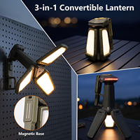 Lampe de travail LED télescopique ODM, lampe de camping, projecteur avec base magnétique, support pliable, tige extensible pour le camping