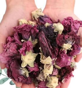 Shu Kui Hua Natural Común Hollyhock Flor Seca Pure Purple Hollyhock Flores para Té - Product Image 6