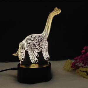 <span class=keywords><strong>Molto</strong></span> <span class=keywords><strong>interessante</strong></span> e bello lungo-collo alto dinosauro 3D della luce di notte - Product Image 4