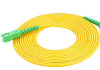 SC UPC APC monomodo G657A Simplex 1 núcleo 2 núcleos Interior Exterior FTTH Drop Cable de conexión de fibra óptica