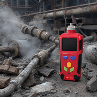 Détecteur de gaz professionnel O2 H2S EX CO, haute sensibilité, moniteur de gaz combustibles et toxiques, pompe d'aspiration, dispositif anti-explosion et anti-poussière