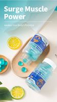 Gummies de soutien musculaire Performance : Créatine Monohydrate 750mg avec Électrolytes (Potassium, Sodium) pour l'entraînement sportif
