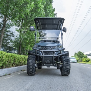 Carrito de Golf Eléctrico Seguro, Ecológico, de Cero Emisiones, para 6 Personas, Ahorro de Energía, Bajo Ruido, para Uso Comunitario y en Campus - Product Image 2