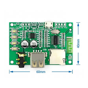 บอร์ดโมดูลเครื่องขยายเสียง BT201 แบบ Dual Mode <span class=keywords><strong>5.0</strong></span> <span class=keywords><strong>BT</strong></span> Lossless Audio รองรับการ์ด TF, แฟลชไดรฟ์, Ble, Spp, พอร์ต Serial, โหมด Transparent Trans - Product Image 3