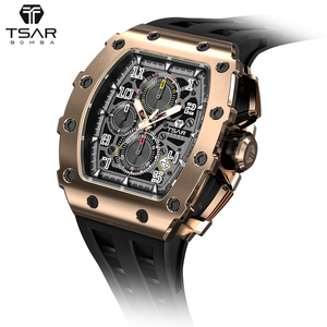 นาฬิกาควอตซ์ทรง Tonneau สำหรับผู้ชายสุดหรู ยี่ห้อ <span class=keywords><strong>Seiko</strong></span> โครโนกราฟ หน้าปัดคริสตัลแซฟไฟร์ กันน้ำ 50 เมตร ดีไซน์สปอร์ต แฟชั่น ธุรกิจ ตัวเรือนสแตนเลสสตีล - Product Image 5