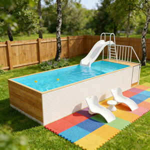 Grande piscine, piscines à débordement, piscine, piscine pour enfants, piscine de 9 pieds, piscine de stockage - Product Image 3