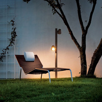 Lampe solaire en aluminium pour pelouse, à brancher, rotative, IP44, pour extérieur, terrasse, jardin, éclairage paysager, lumière chaude