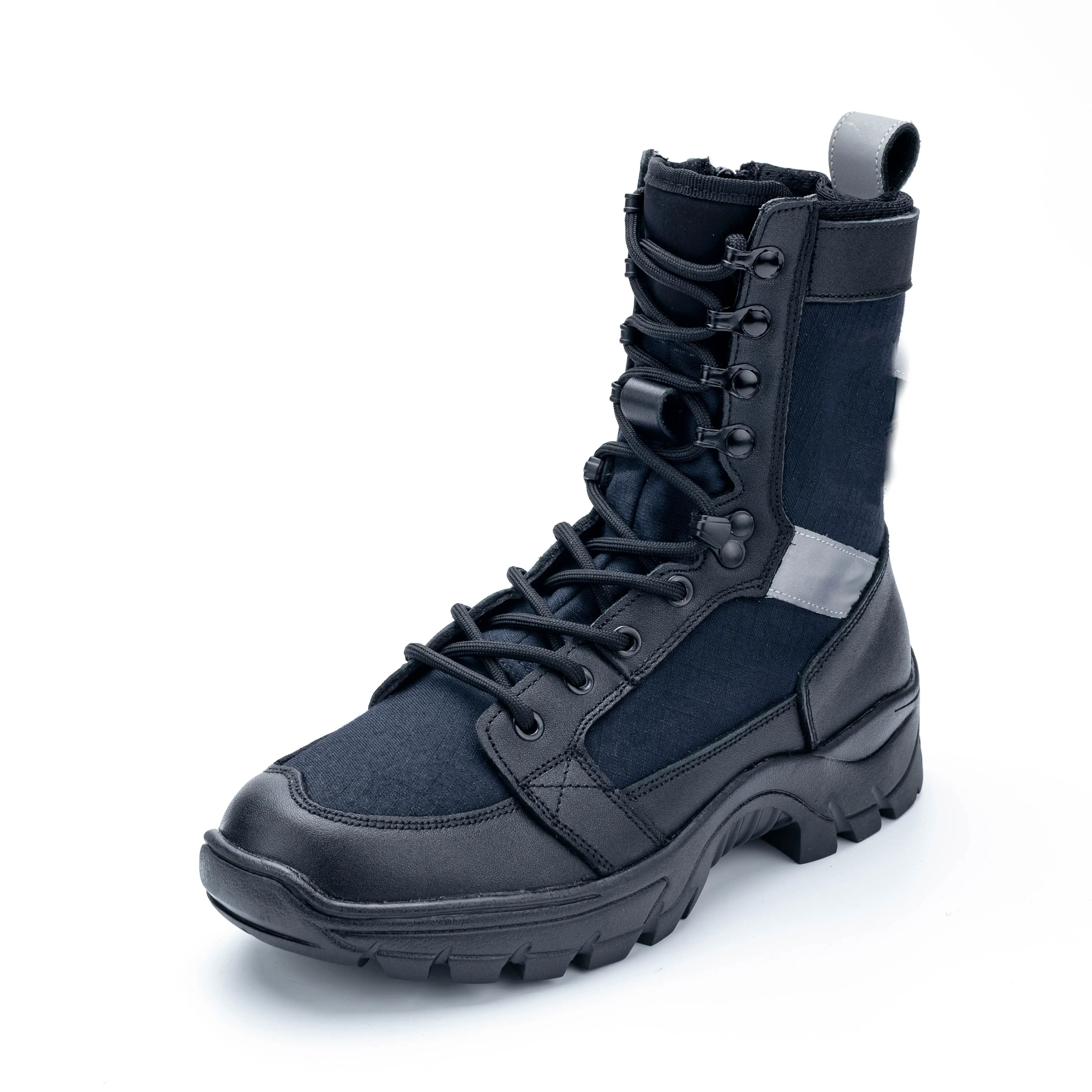 Factory Direct Sales Men's Work Boots Outdoor High Top Combat Boots Anti Slip Leather Ankle Boots