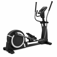 Machine elliptique de fitness commerciale pour salle de sport, cross-trainer pour la musculation avec cadre en acier et propulsion par roue avant