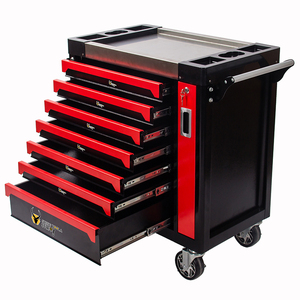 Camión de <span class=keywords><strong>herramientas</strong></span> de cajón grueso portátil de servicio pesado de 404 piezas 7 cajones con equipo de vehículo de polea - Product Image 4