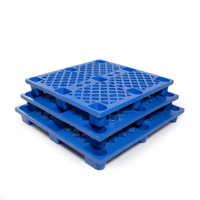 Palette industrielle grise empilable réutilisable Euro Std en HDPE robuste 1200*1000*140mm Palette d'entrepôt à 4 voies étanche à l'humidité