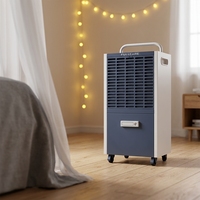 Déshumidificateur compact OEM ODM 50L avec affichage numérique et fonction minuterie pour usage domestique intérieur