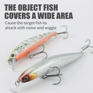 <span class=keywords><strong>Esche</strong></span> <span class=keywords><strong>Artificiali</strong></span> Minnow Sospese 7.5g 12.5g, Wobbler Rigidi in Plastica per la Pesca al Luccio e al Bass, Attrezzatura da Pesca - Product Image 6