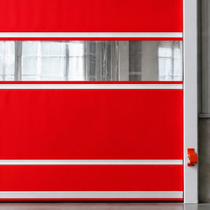 Puerta Industrial de Alta Velocidad Motorizada de PVC, Cortina Enrollable Automática para Fábrica y Almacén - Product Image 3