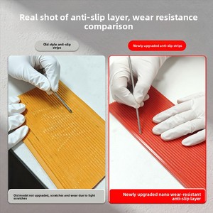 Bandes antidérapantes autocollantes en PVC et dalles de sol pour escaliers, pentes et rampes - Sécurité domestique et commerciale - Product Image 2