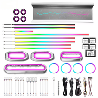 Kit d'accessoires d'éclairage LED intérieur dynamique et coloré pour écran de voiture JETOUR T2 2023-2025 avec contrôle de la lumière ambiante
