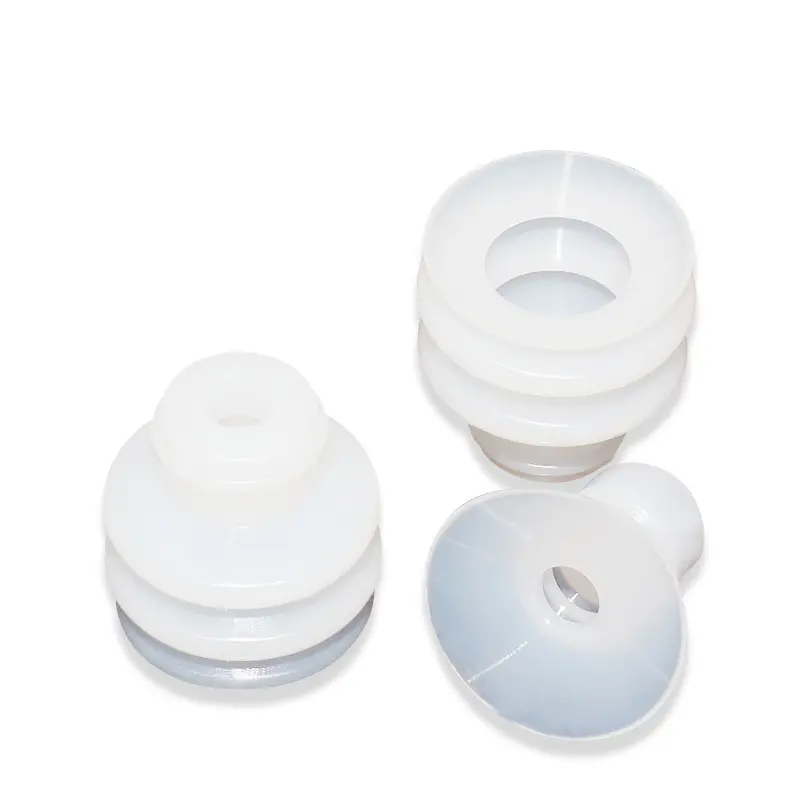 高品質キノコヘッド3層クリアソフト防水シリコン真空サクションカップシリコンベローズガラスサクションカップ