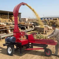 Machine à hacher l'herbe 9-10 tonnes, coupe-paille électrique, machine à couper le fourrage, hacheuse de foin pour l'élevage laitier et la transformation des aliments